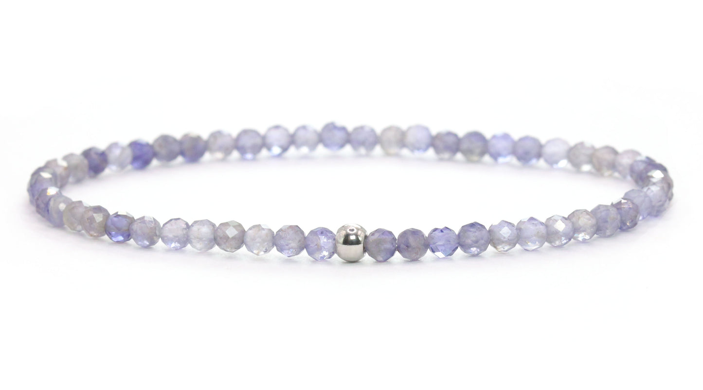Iolith Edelstein Armband 3mm facettiert