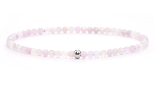 Fliederjaspis Edelstein Armband 3mm facettiert