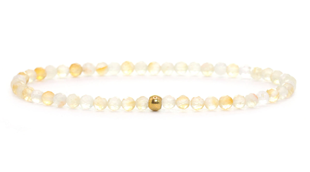 Citrin Edelstein Armband 3mm facettiert