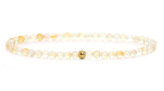 Citrin Edelstein Armband 3mm facettiert