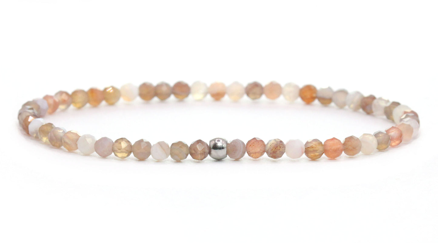 Botswana Edelstein Armband 3mm facettiert