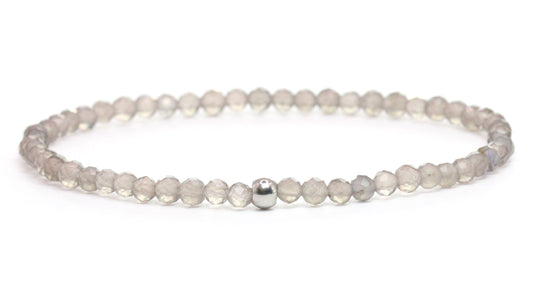 Rauchquarz Edelstein Armband 3mm facettiert