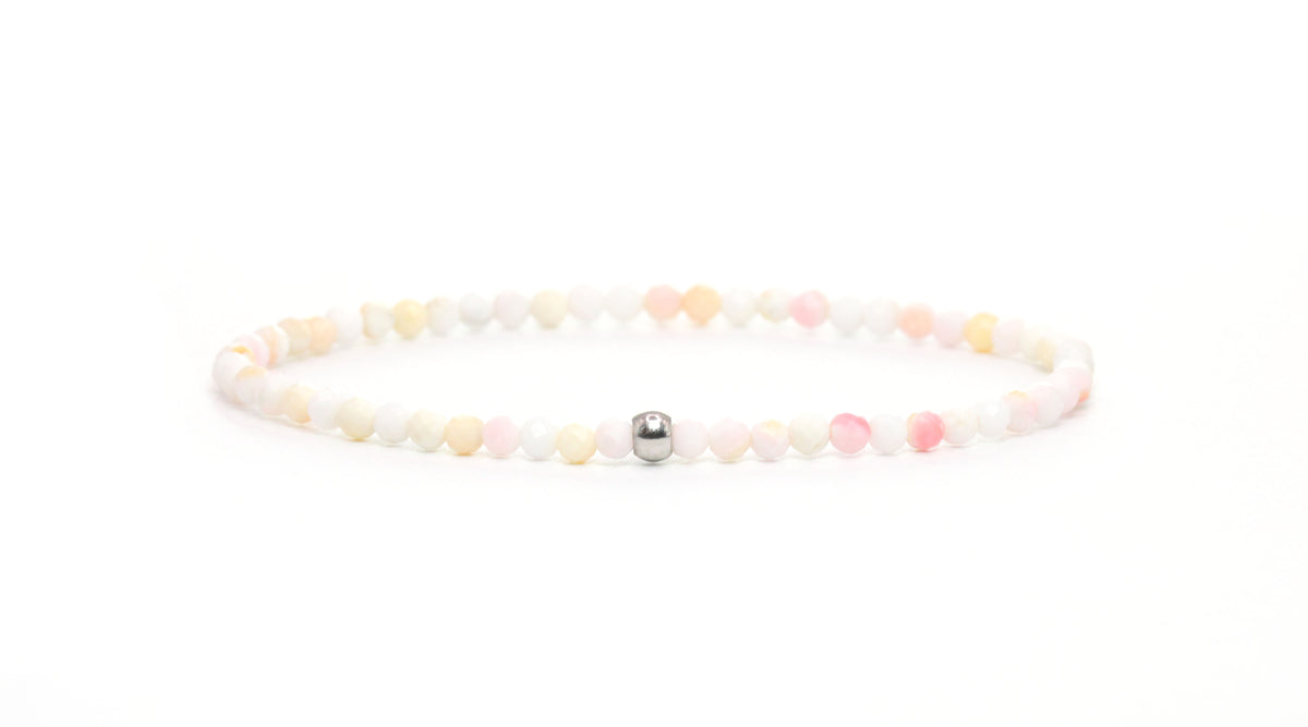 Andenopal Edelstein Armband 3mm facettiert