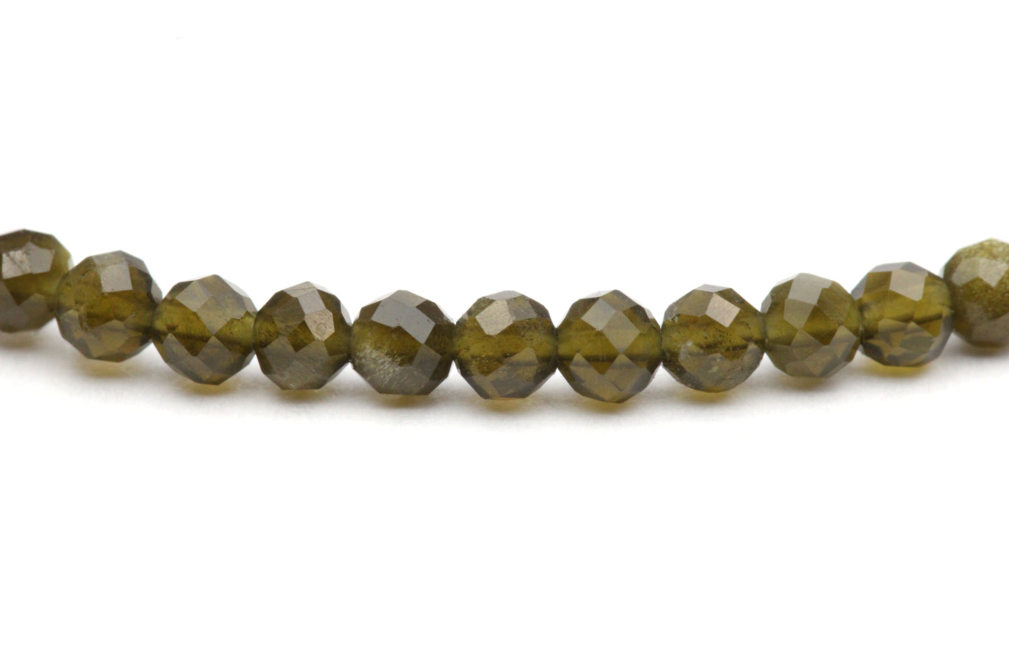 Goldobsidian Edelstein Armband 3mm facettiert