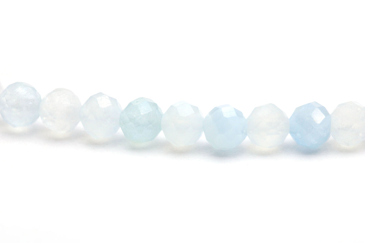 Aquamarin Edelstein Armband 3mm facettiert
