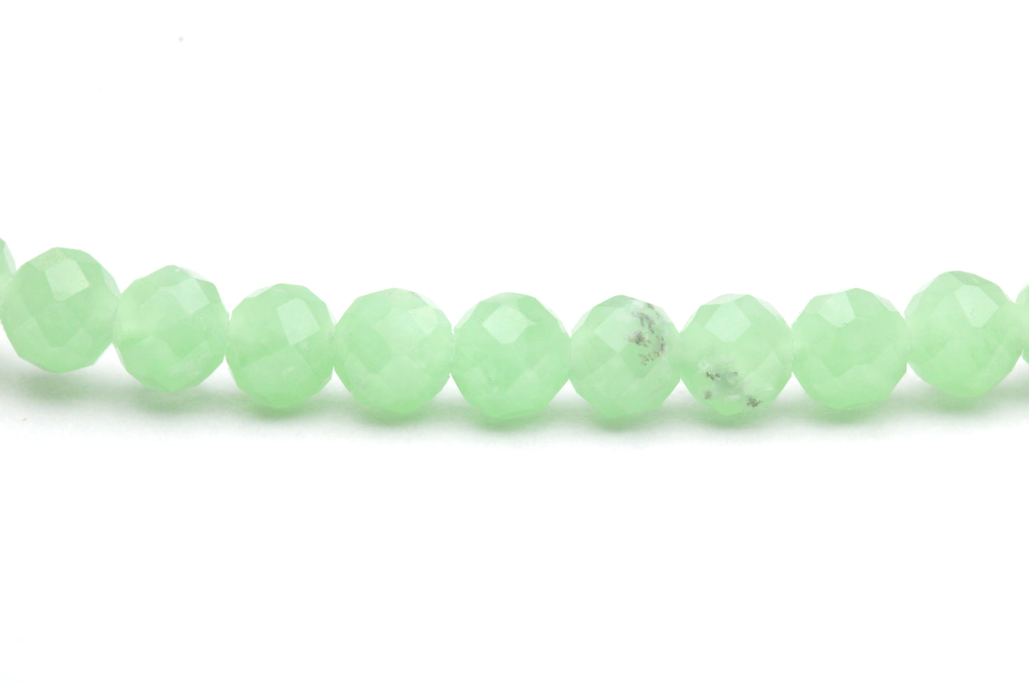 Grüner Angelit Edelstein Armband 3mm facettiert
