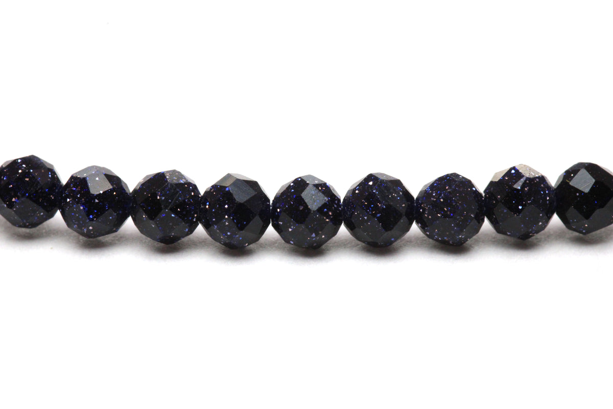 Blaufluss Edelstein Armband 3mm facettiert