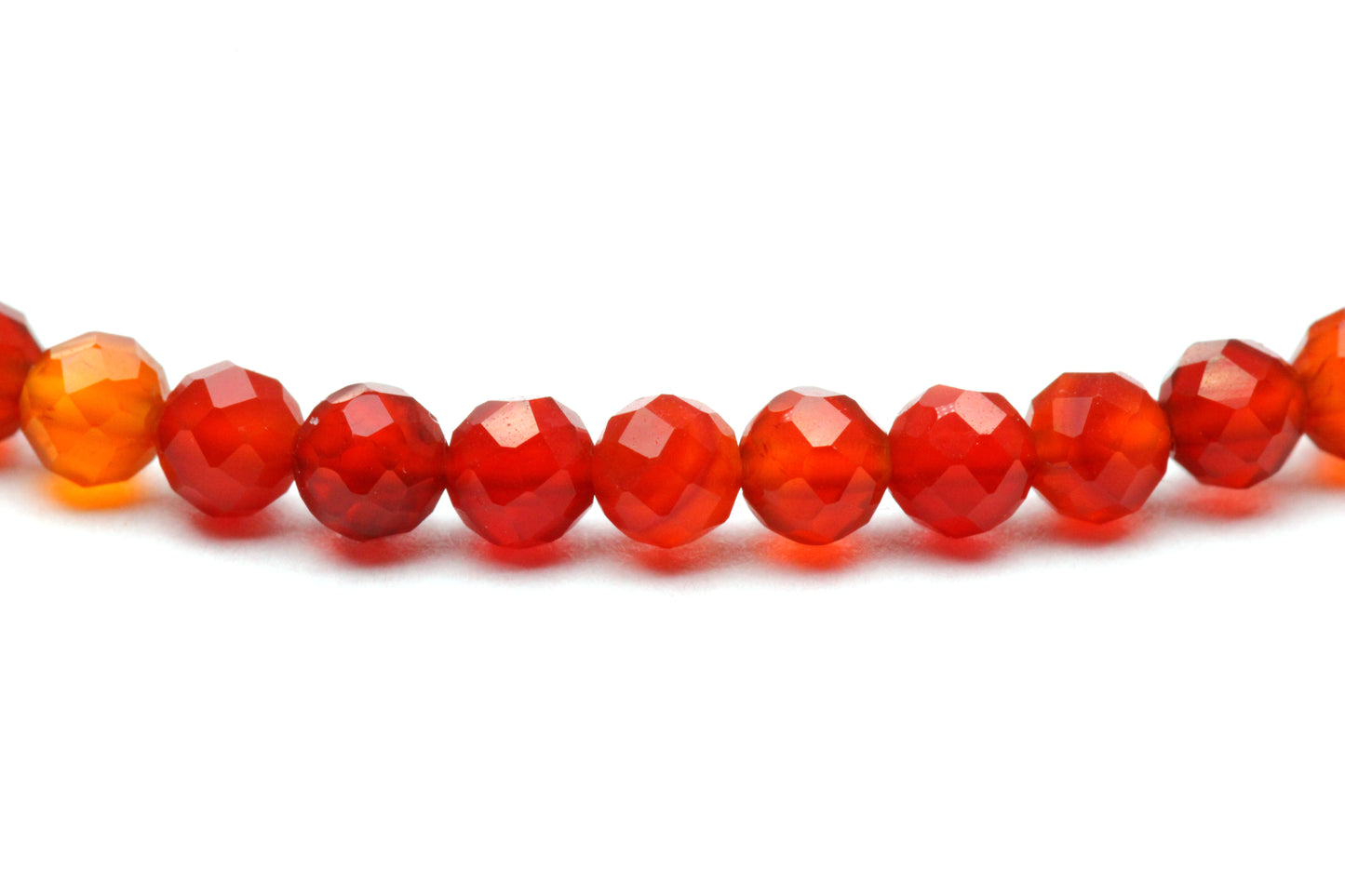 Karneol Edelstein Armband 3mm facettiert