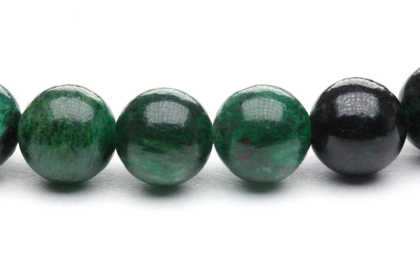 Smaragd Edelstein Armband mit Edelstahlherz