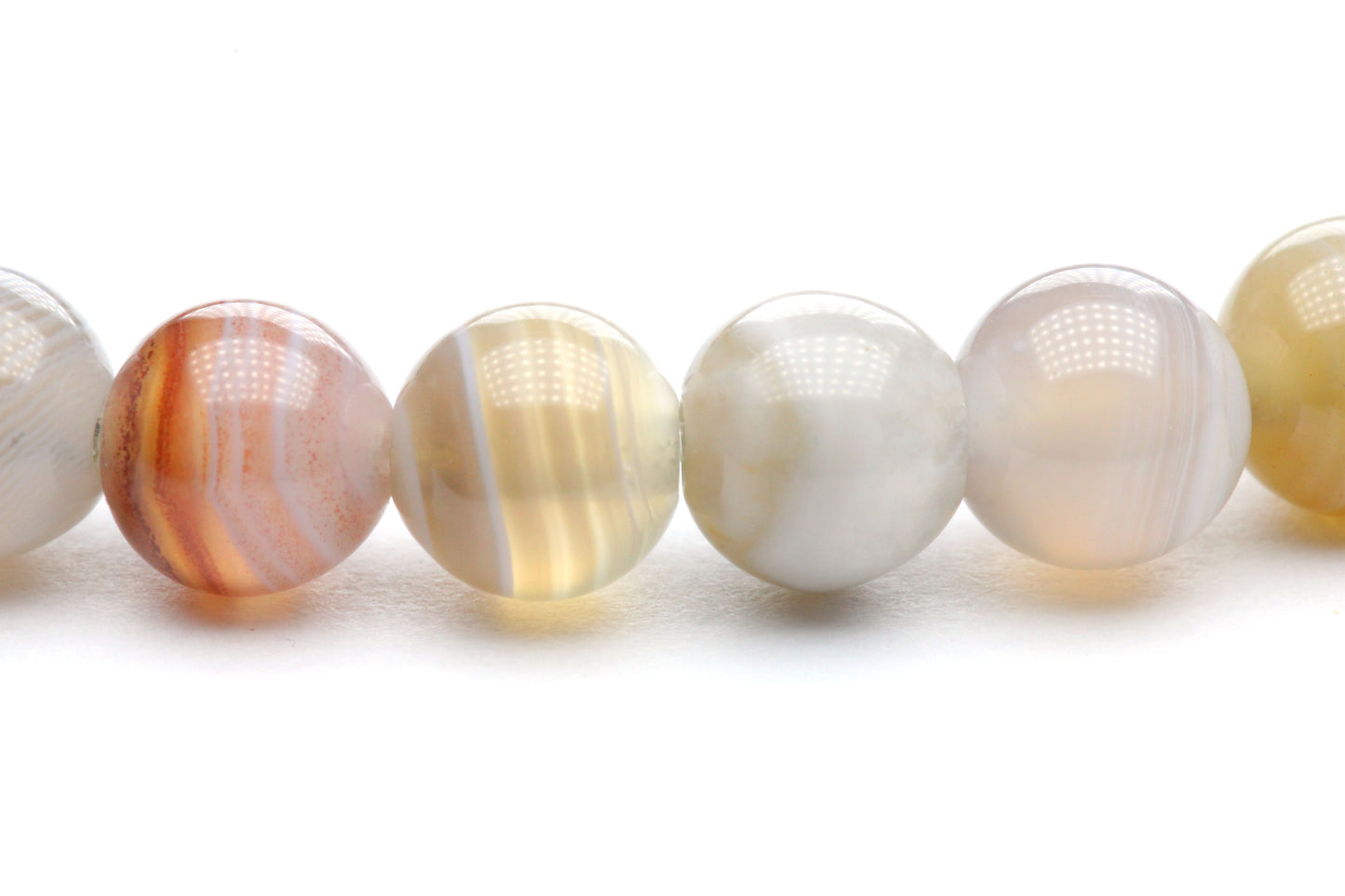 Botswana Edelstein Armband mit Edelstahlherz