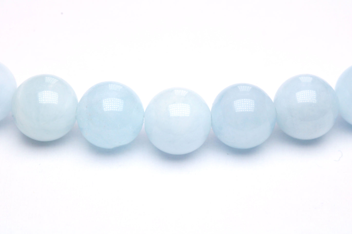 Aquamarin AAA Edelstein Armband mit Edelstahlherz