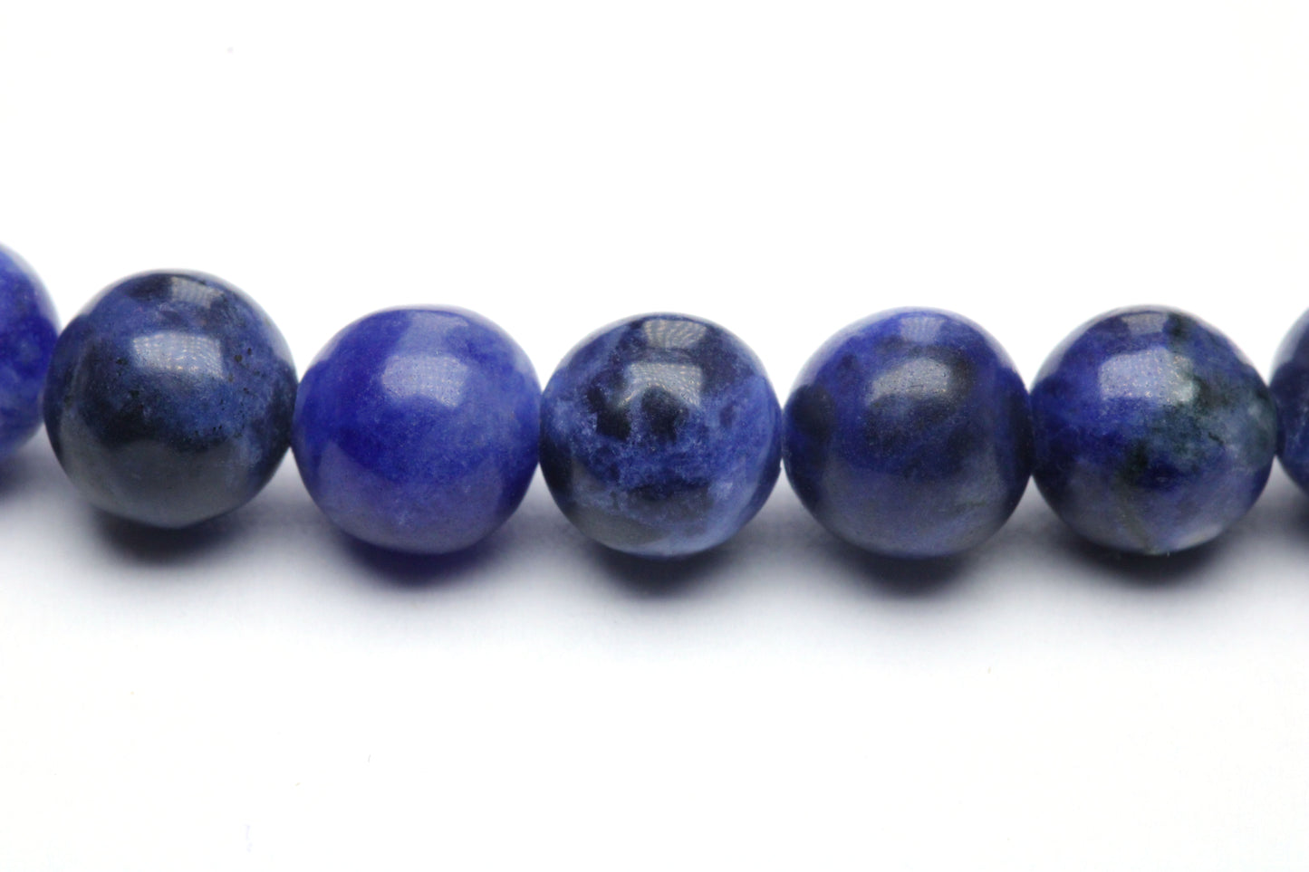 Sodalith Edelstein Armband mit Edelstahlherz