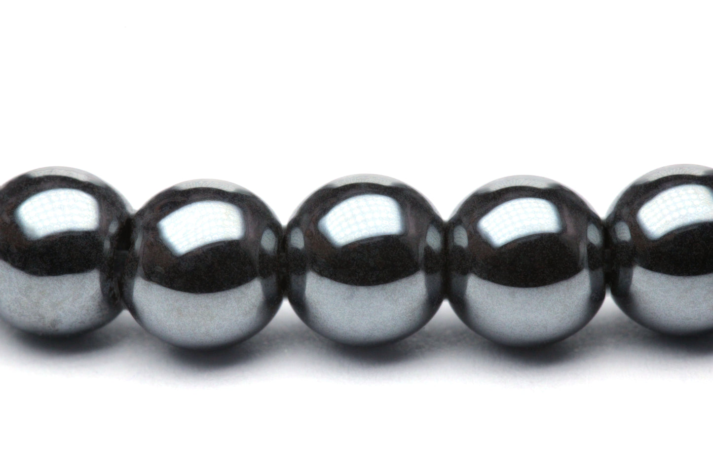 Hämatit Edelstein Armband mit Edelstahlherz