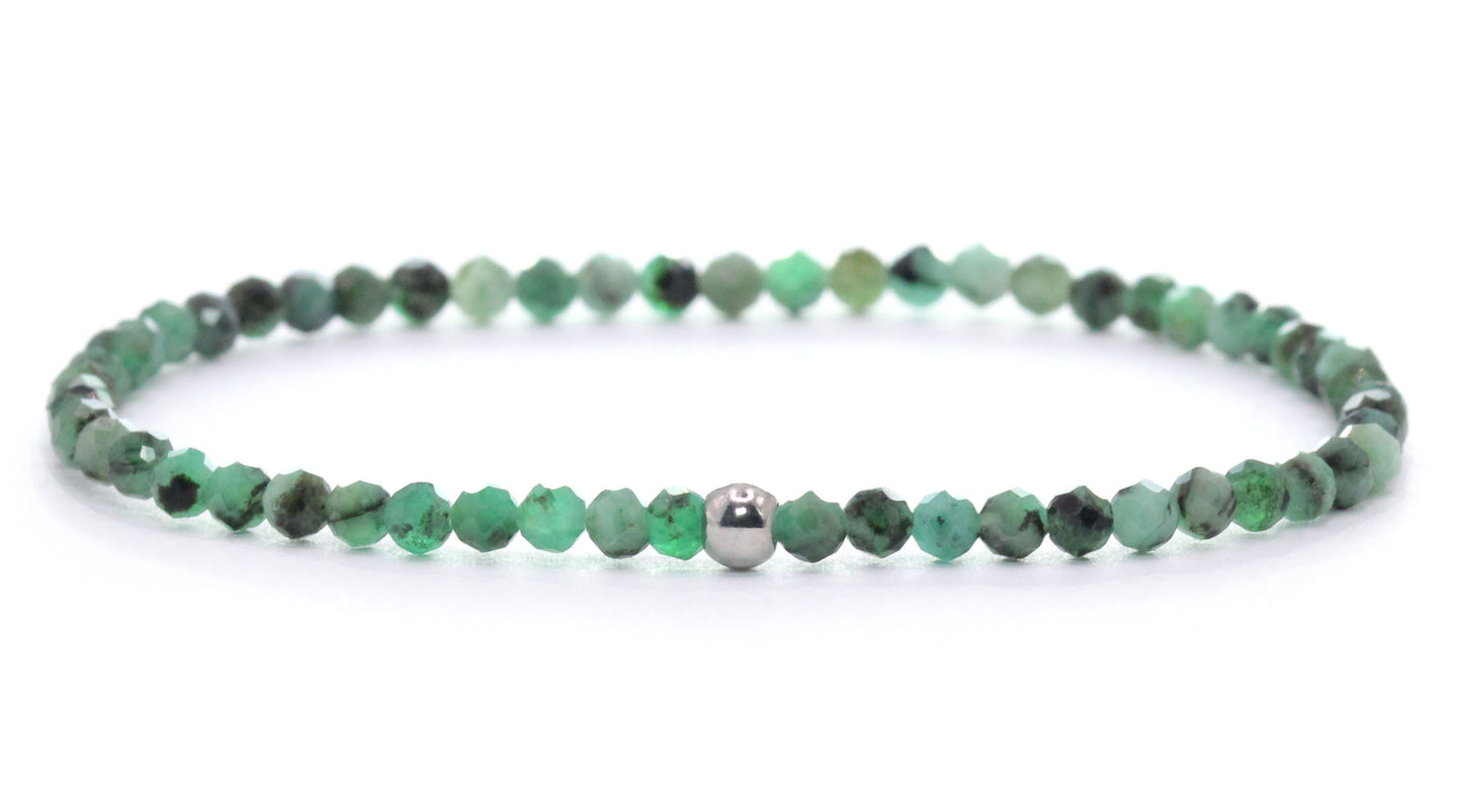 Regenbogenfluorit Edelstein Armband 3mm facettiert