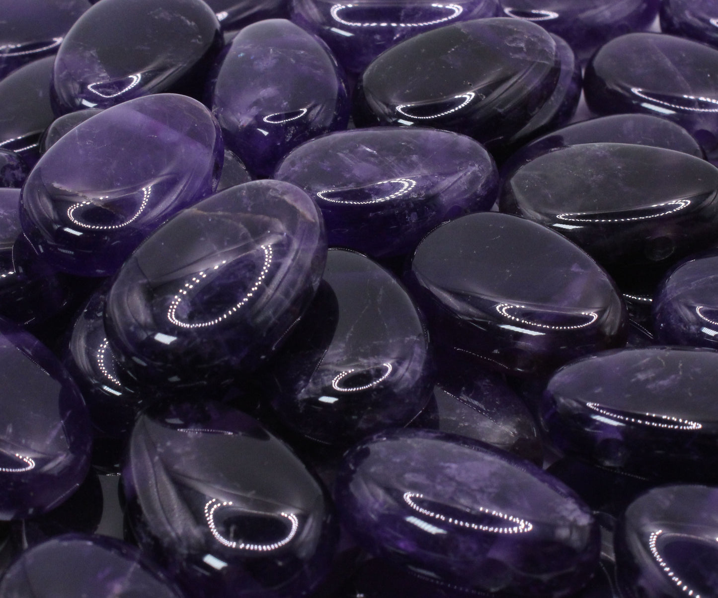 Echter Amethyst Tropfenanhänger mit gewachstem Baumwollband