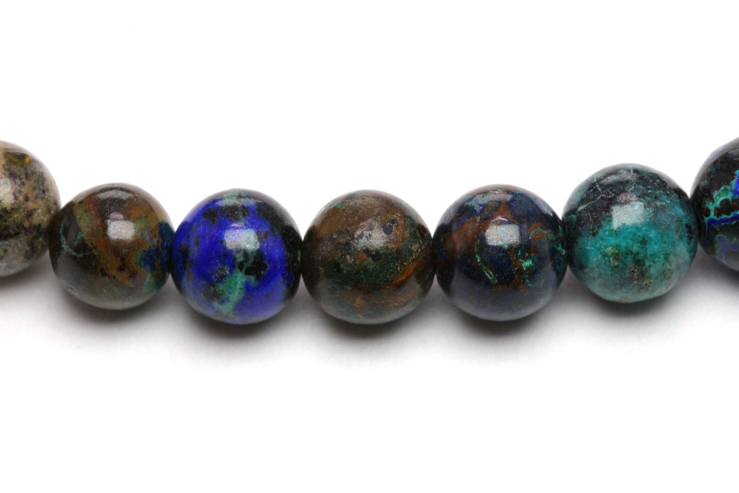 Azurit Edelstein Armband mit Edelstahlherz