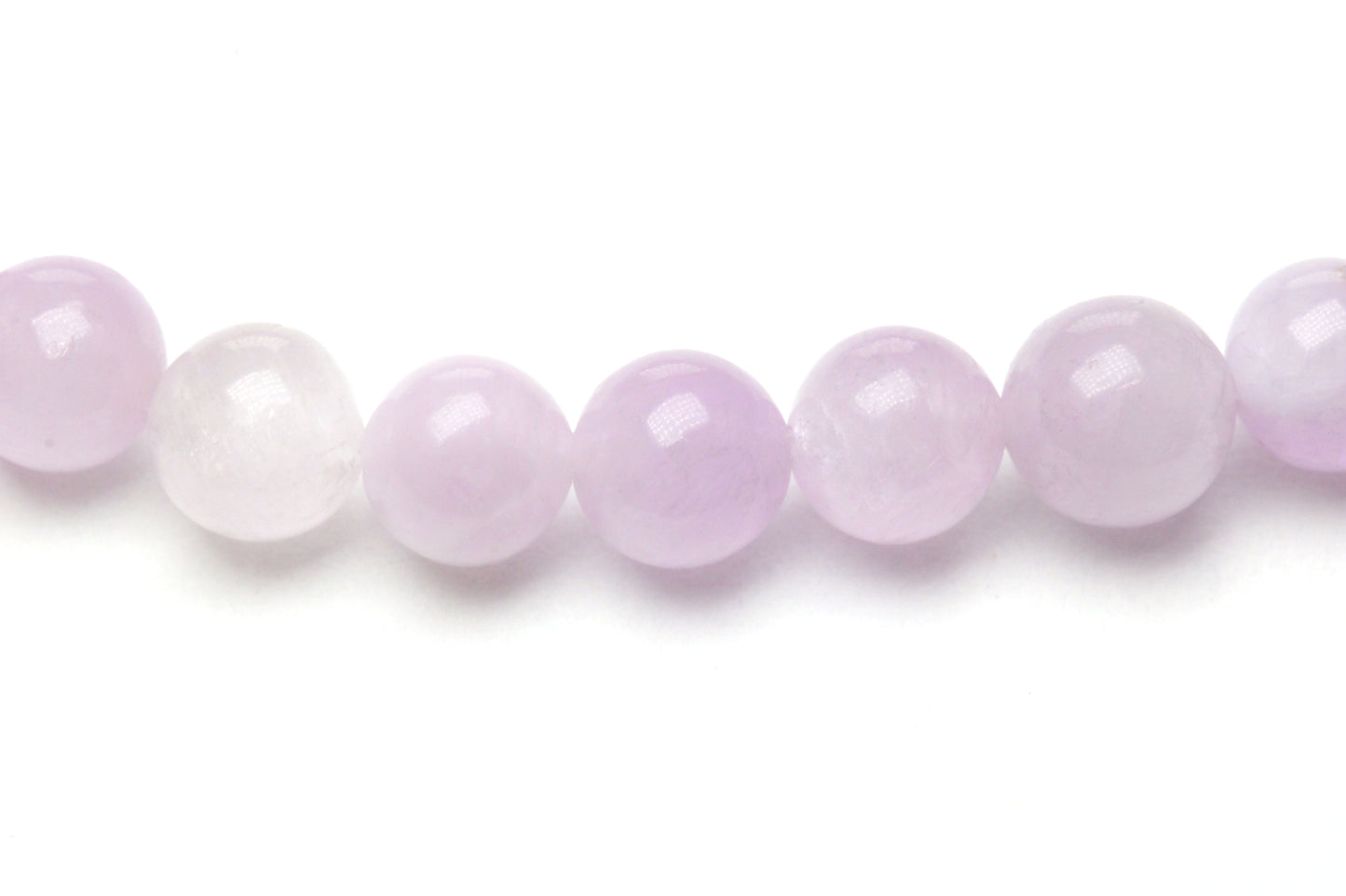 Kunzit Edelstein Armband mit Edelstahlherz